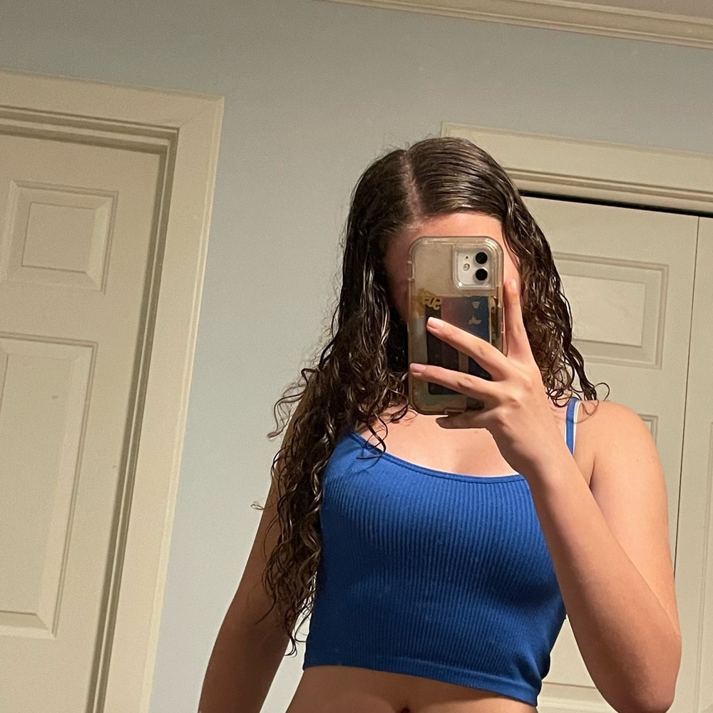 Blue top Stradivarius